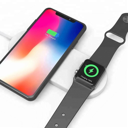 Bezprzewodowa ładowarka Szybkie podwójne ładowanie Apple iPhone iWatch