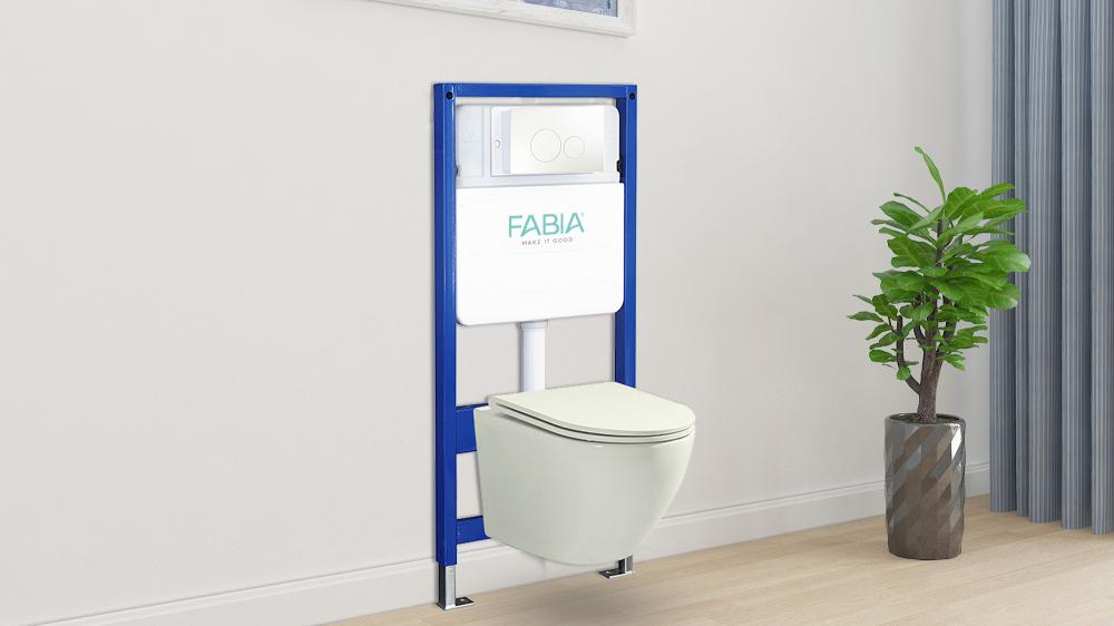 Fabia M41 in wall toilet tank