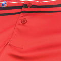 Polo de polo estampado de hombres rojas personalizados de alta calidad