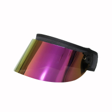 Purple face visor uv protection PC visor hat