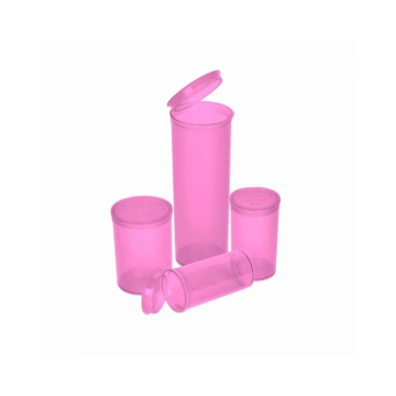 Pink Pop Top Vial Plastic PP Pill Bottle in Colors
