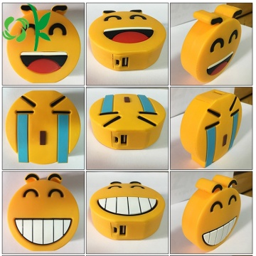 Funny Cute Emoji Silicone Power Bank Battery Case