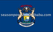 New 3x5 Michigam American state polyester flags