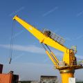 OUCO 25T stiff boom offshore crane with corrosion resistant Jotun paint