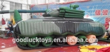 Guangdong Cool advertising inflatable tank model,Paintball bunker tanks