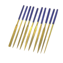 Titanium Coated Diamond Emery Needle File Set for Jewelry and Jade Crafting