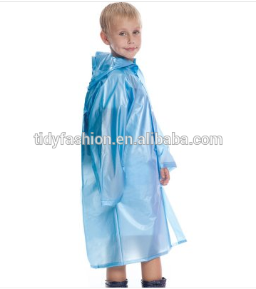 Top Quality Blue Kids Rain Coat