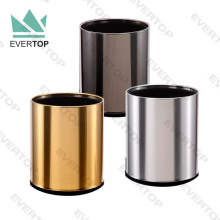 RD-01 10L Metal Room Dustbin - Modern Stainless Steel Trash Can for Hotel Rooms