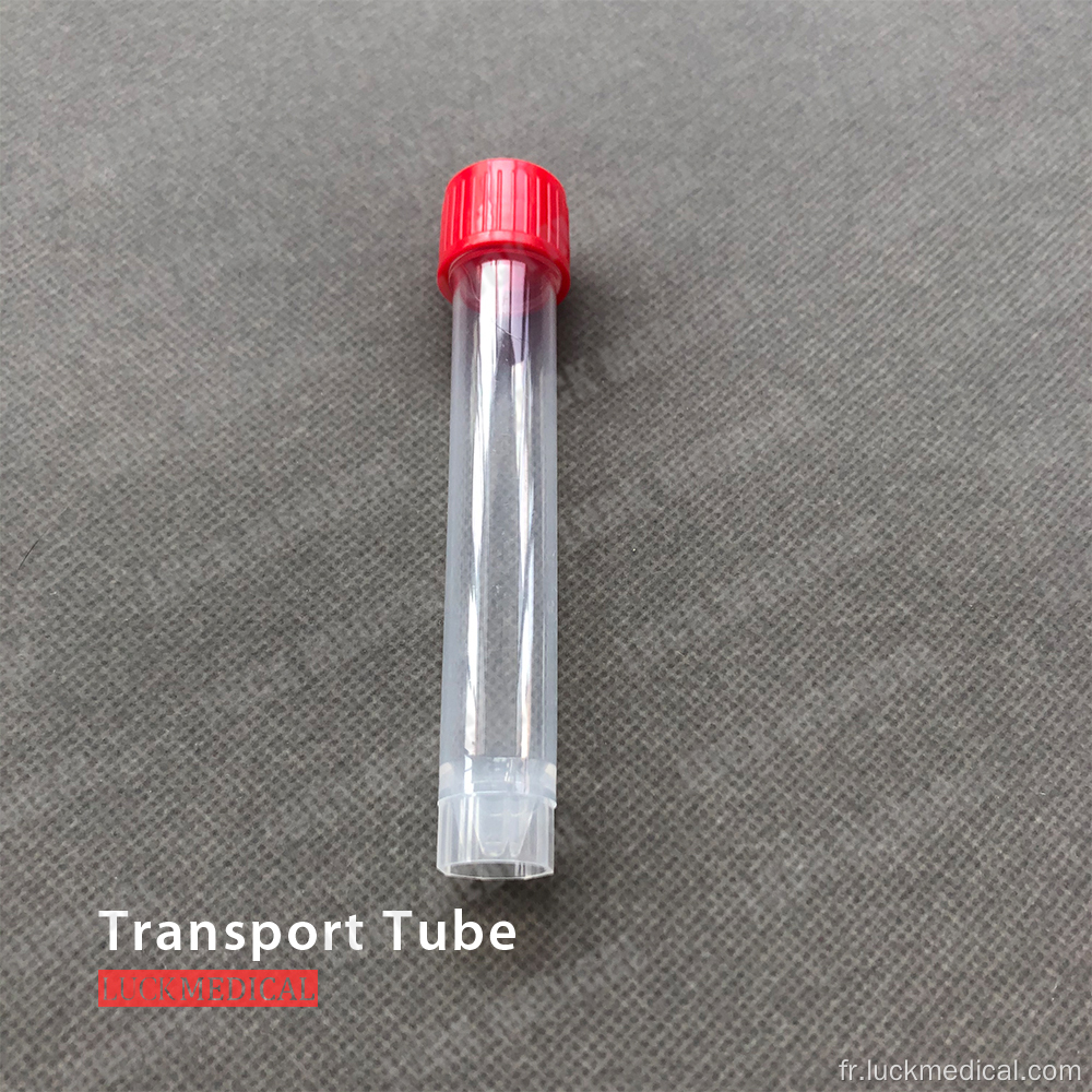 Transporter le tube vide avec / avec étiquette extérieure