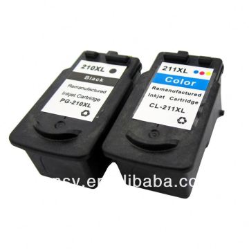 Remanufactured inkjet cartridge for Canon PG-210 CL-211 XL