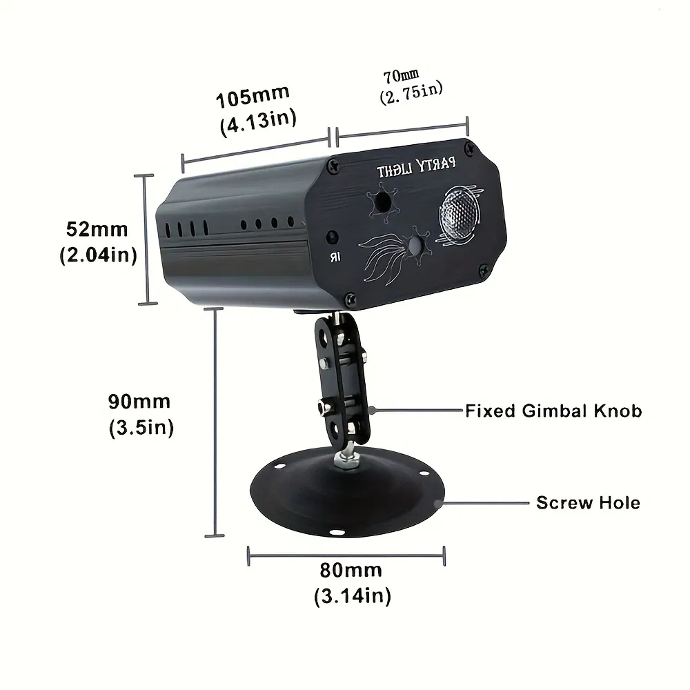 LED Laser Lights with Voice Control for Disco DJ Stage