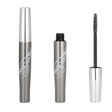 Shiny Silver Aluminum Mascara Tube