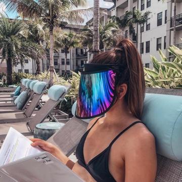 Rainbow visor uv protection sun visor hat