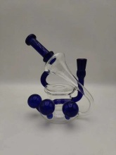 Novel  Mini Glass Bongs with Sloping Neck