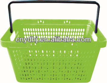 Single hand plastic market basket export to USA with best quality and price