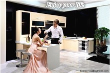 2015 Modern Food-grade 304 Stainless Steel Kitchen Cabinet