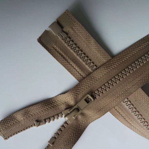 Factory Provided tight plastic zippers for jacket