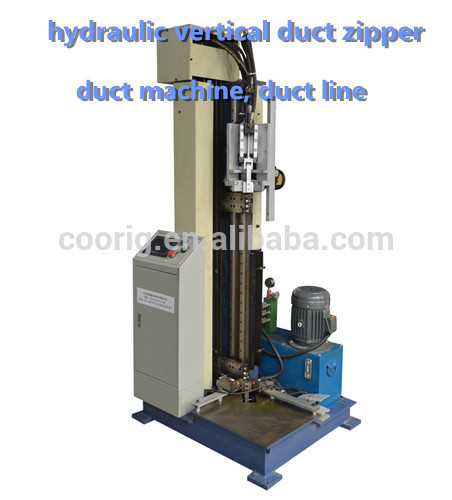 duct making machine , hydraulic vertical duct zipper