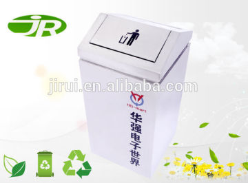 square Hand push dustbin for sales