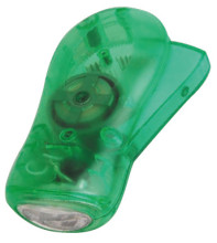 LED Colorful Plastic torch with hand crank