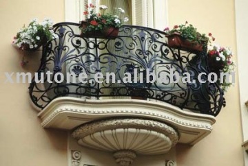 Wrought iron balcony railing
