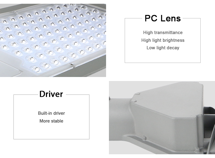 OEM Optical Lens Intergrated DC Led 150W Street Light