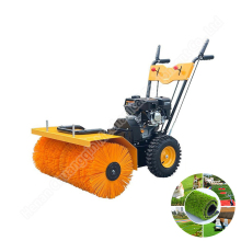 6.5HP Mini Gasoline Snow Sweeper Maintenance Tools & Tennis Court Grass Comber