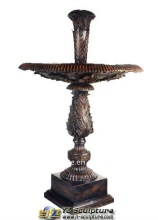 Western Cast Brass Fountain Sculpture