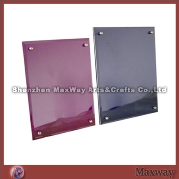 Colored Acrylic Photo Frame with Screws