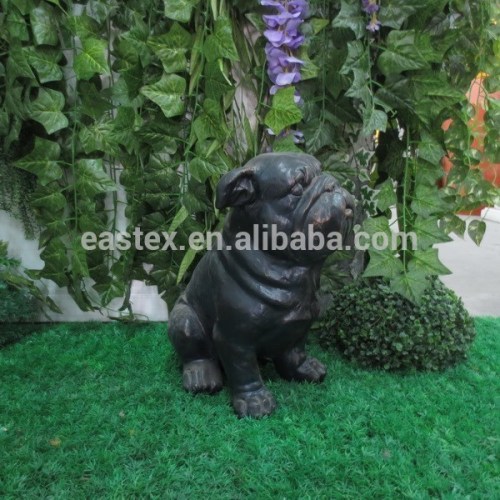 Garden decor fiberglass dog statue