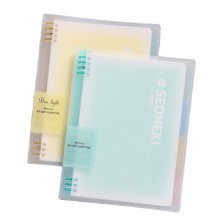Low Price Transparent PP Cover Spiral Notebook A5/B5 Replaceable Pages