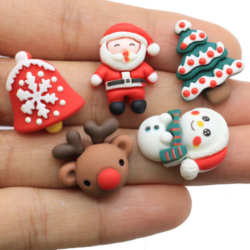 Resin Christmas Series Crafts Flatback Cabochon Scrapbooking Decoration DIY Embellishments For Phone Decor Parts