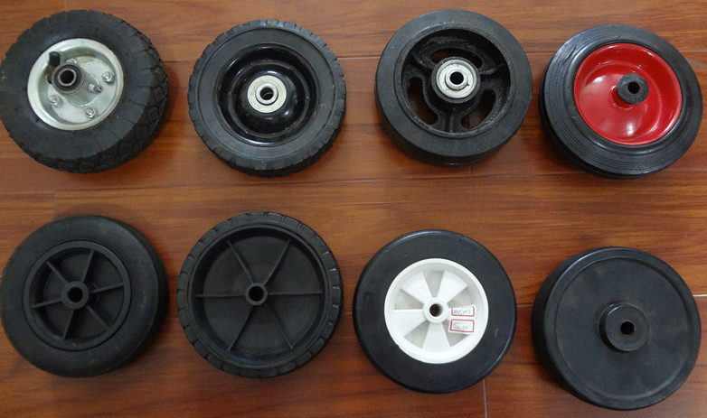 200mm Solid Wheels with Cast Iron Rim, Heavy Loading