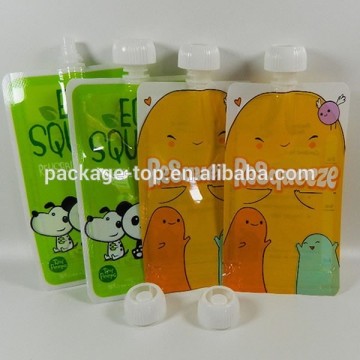 Reusable Food Squeeze Pouch/Silicone Squeeze food pouch