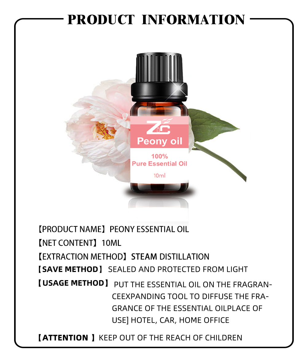 Pure Natrual Peony Essential Oil for Diffuser Massage