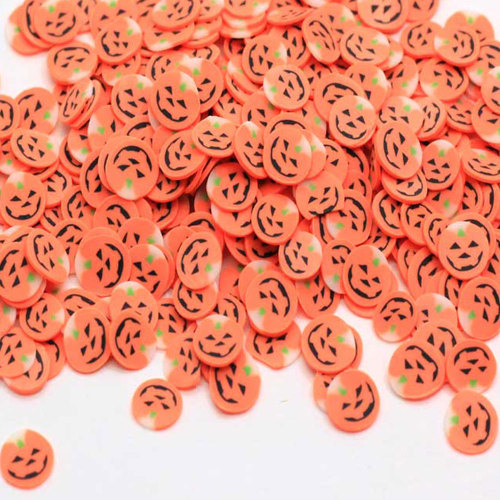 Cheap Wholesale orange pumpkin Shaped Mini Polymer Slice Clay Craft Decor Phone Shell Ornaments Hair Nail Accessory