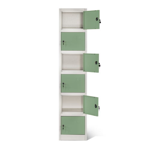 6 Tier Steel Box Lockers Personnel Lockers Furniture