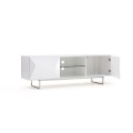 Modern white TV stand for living room