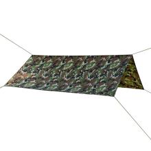 Portable Lightweight Waterproof Camouflage Rain Tarp Rain Fly Tent Tarp Shelter Sunshade Hammock Tarp