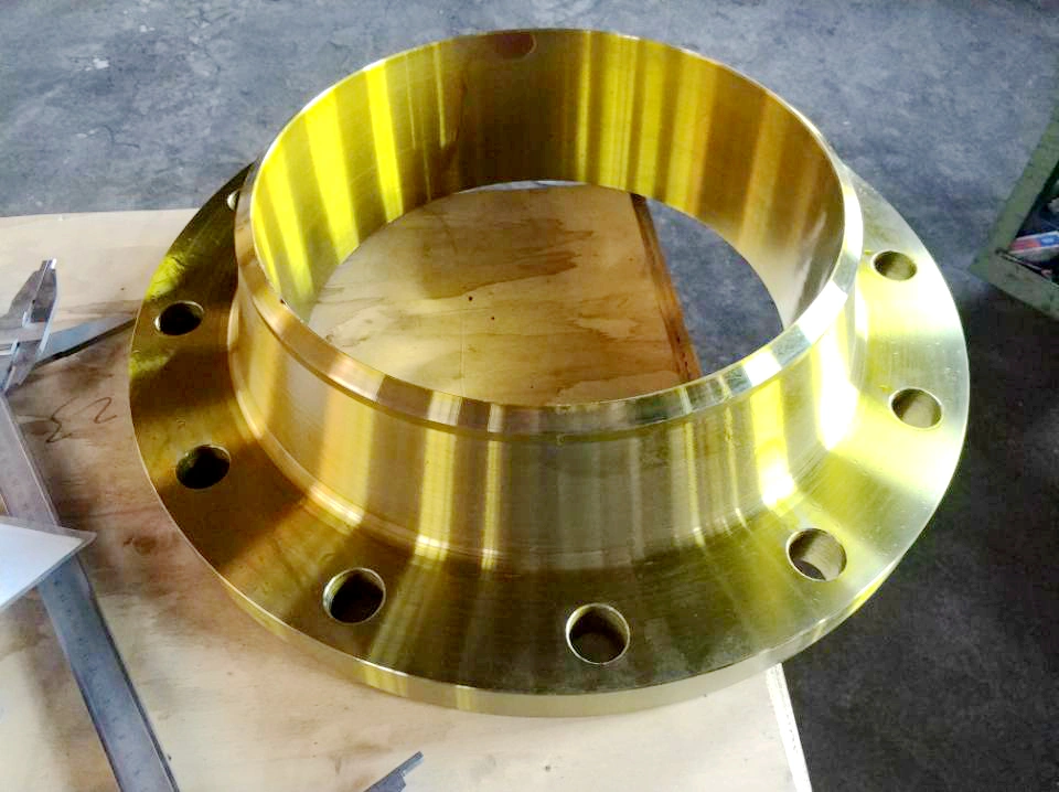 Golden Coating Forged Flange