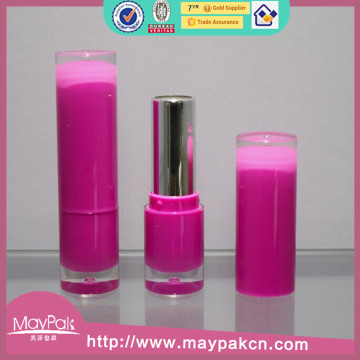 Accept custom pink/purple,plastic container lipstick case