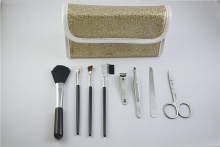 Makeup train case cosmetic bag