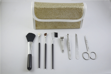 Makeup train case cosmetic bag