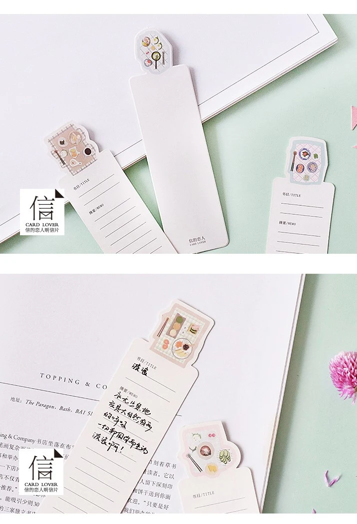 30PCS Per Box Paper Cardboard Bookmark