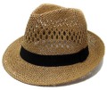 Ladies Summer poliestere cappello di paglia