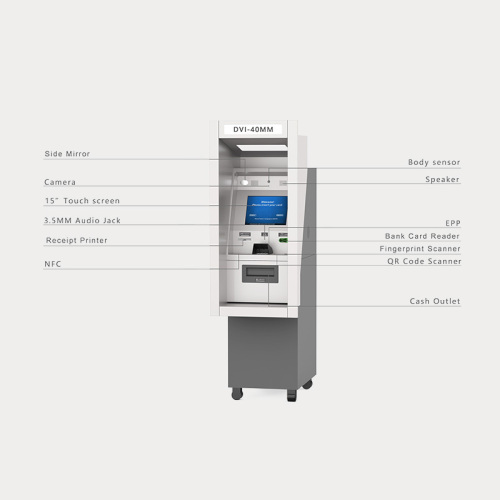 Cen-IV gecertificeerde contanten-opname ATM in bankfilialen