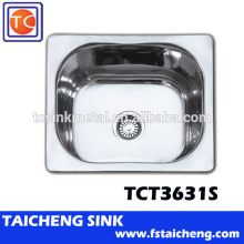 Topmount or Undermount Installation Single Bowl Kitchen Sink
