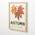 Autumn Sign Pumpkin Maple Leaf Wall Signs