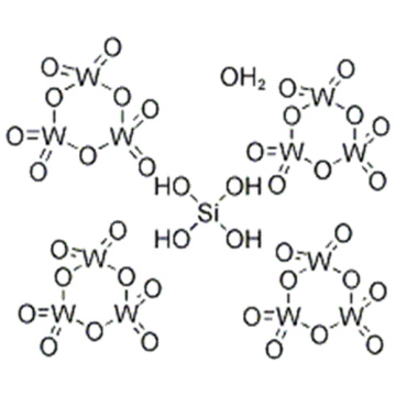 Tungstate(4-), [m12-[orthosilicato(4-)-kO:kO:kO:kO':kO':kO':kO'':kO'':kO'':kO''':kO''':kO''']]tetracosa-m-oxododecaoxododeca-, hydrogen, hydrate (1:4:?) CAS 12027-43-9