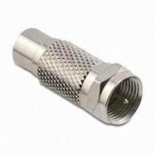 F Connector, Male to RCA Female F to RCA Nickel-plated Adapters